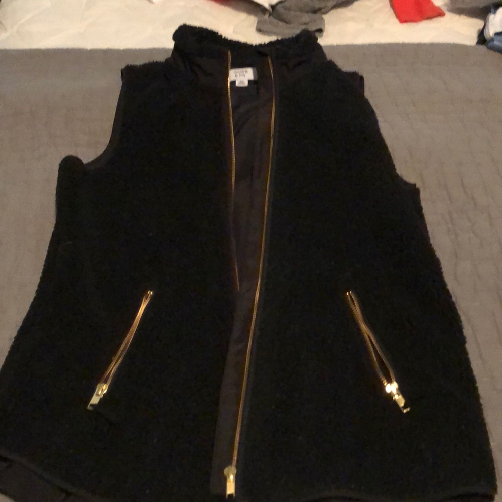Black Sherpa vest